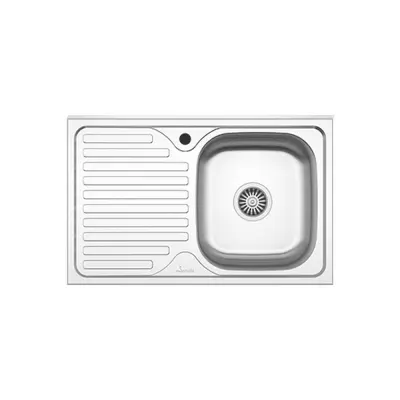 Chiuveta inox 1001.mdm 80x50