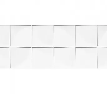 Faianta quadra white matt rett. 25x75,cal i, 1.5mp/cut